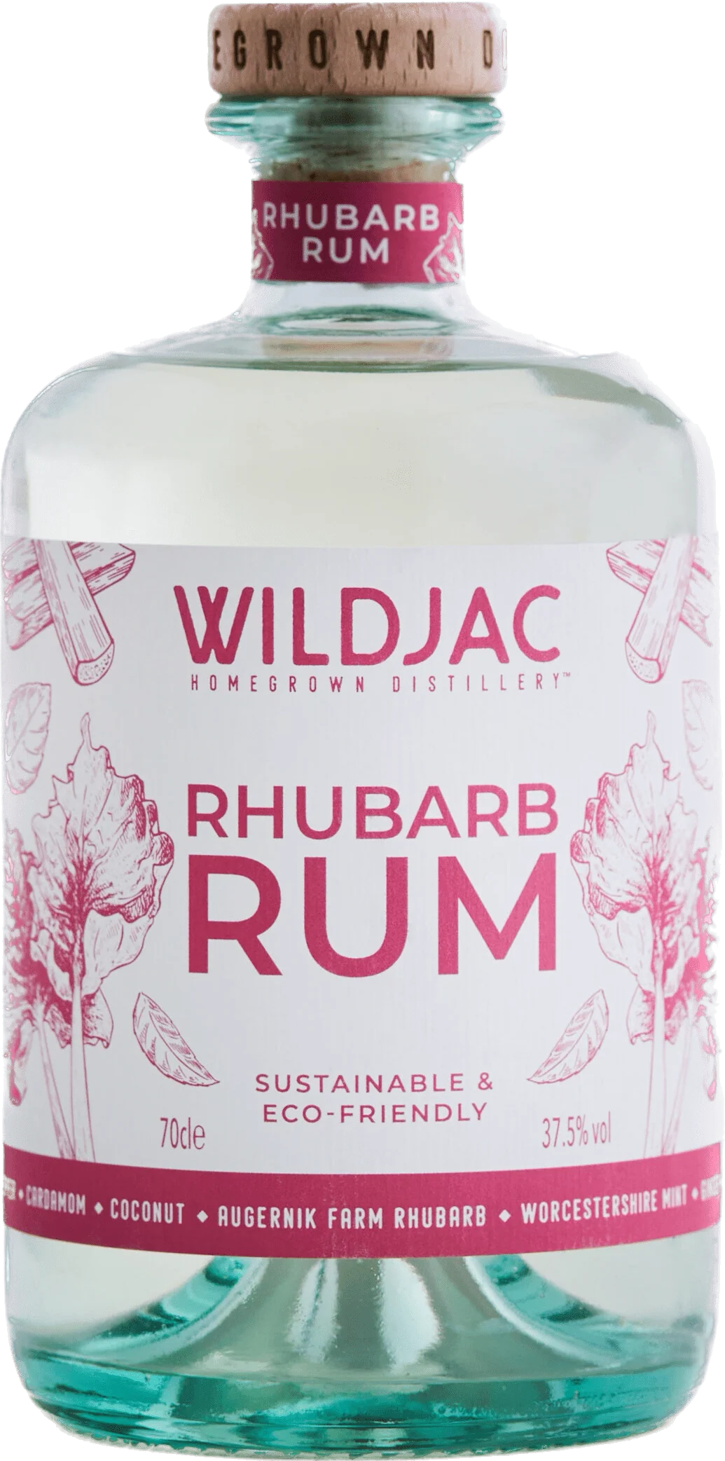 Wildjac Rhubarb Rum & Glass 70cl - Image 2