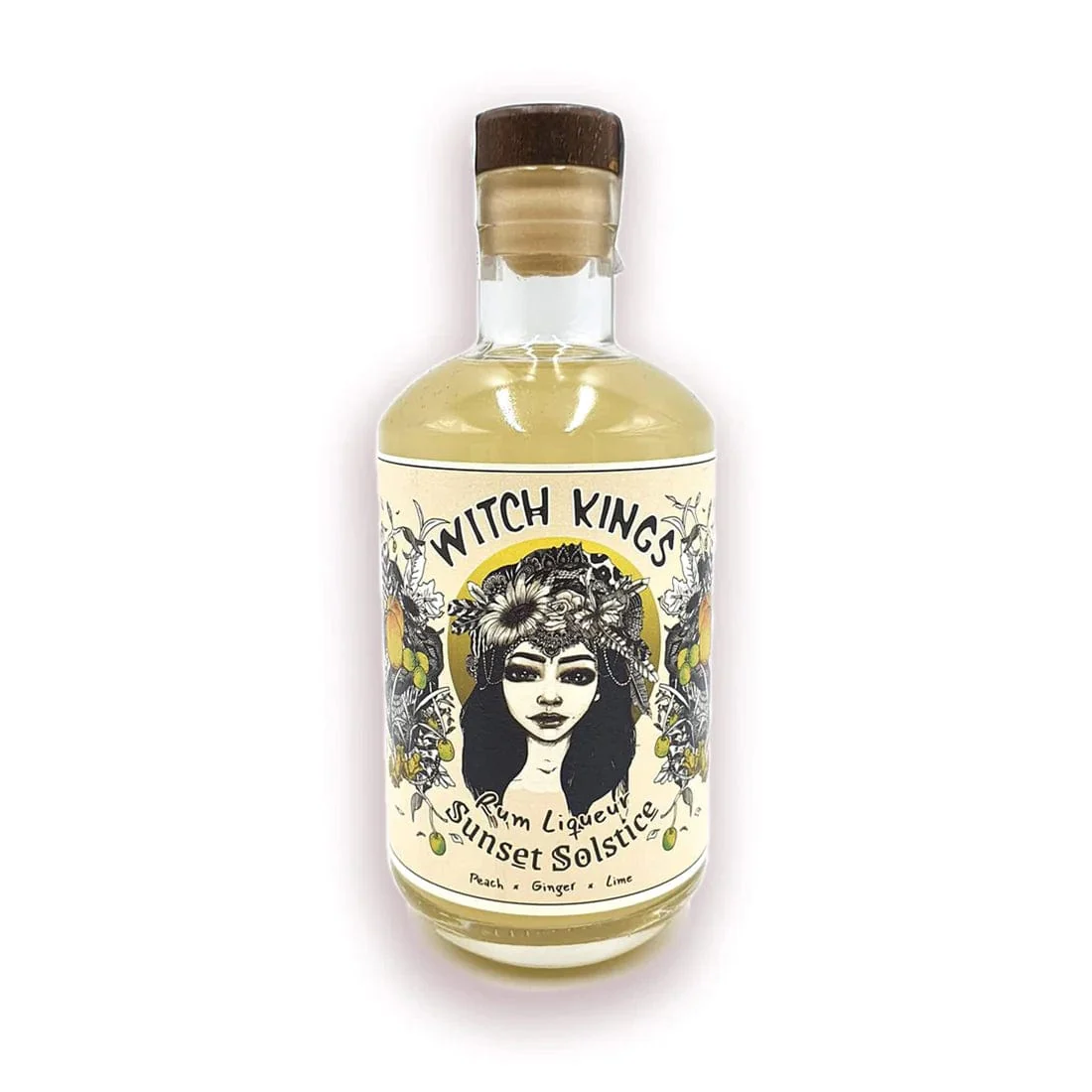 Witch Kings Sunset Solstice Peach, Ginger & Lime Rum Liqueur 50cl