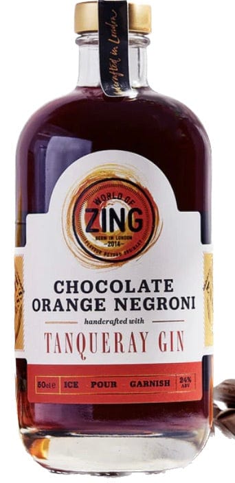 World of Zing Chocolate Orange Negroni Cocktail 50cl