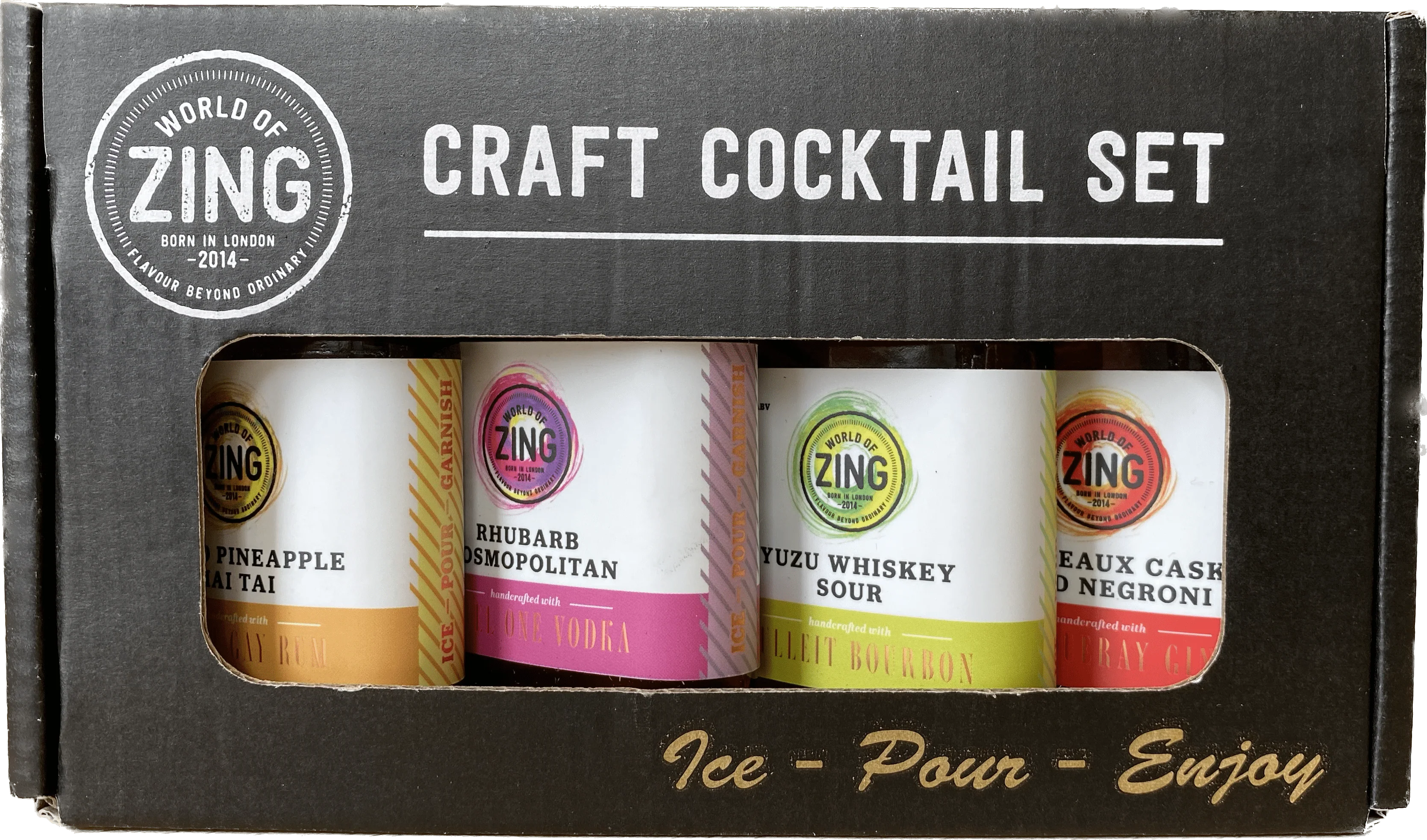 World Of Zing Cocktail Travel Pack 4x5cl