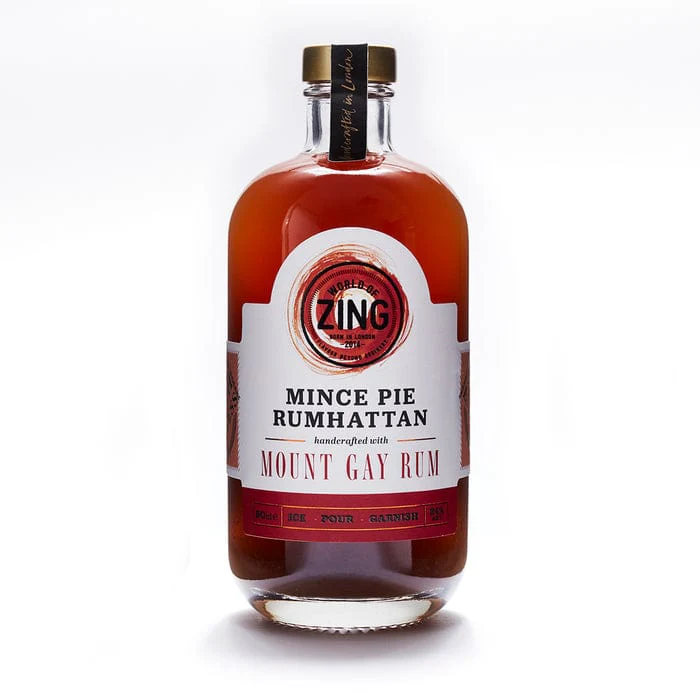 World of Zing Mince Pie Rumhattan Cocktail 50cl