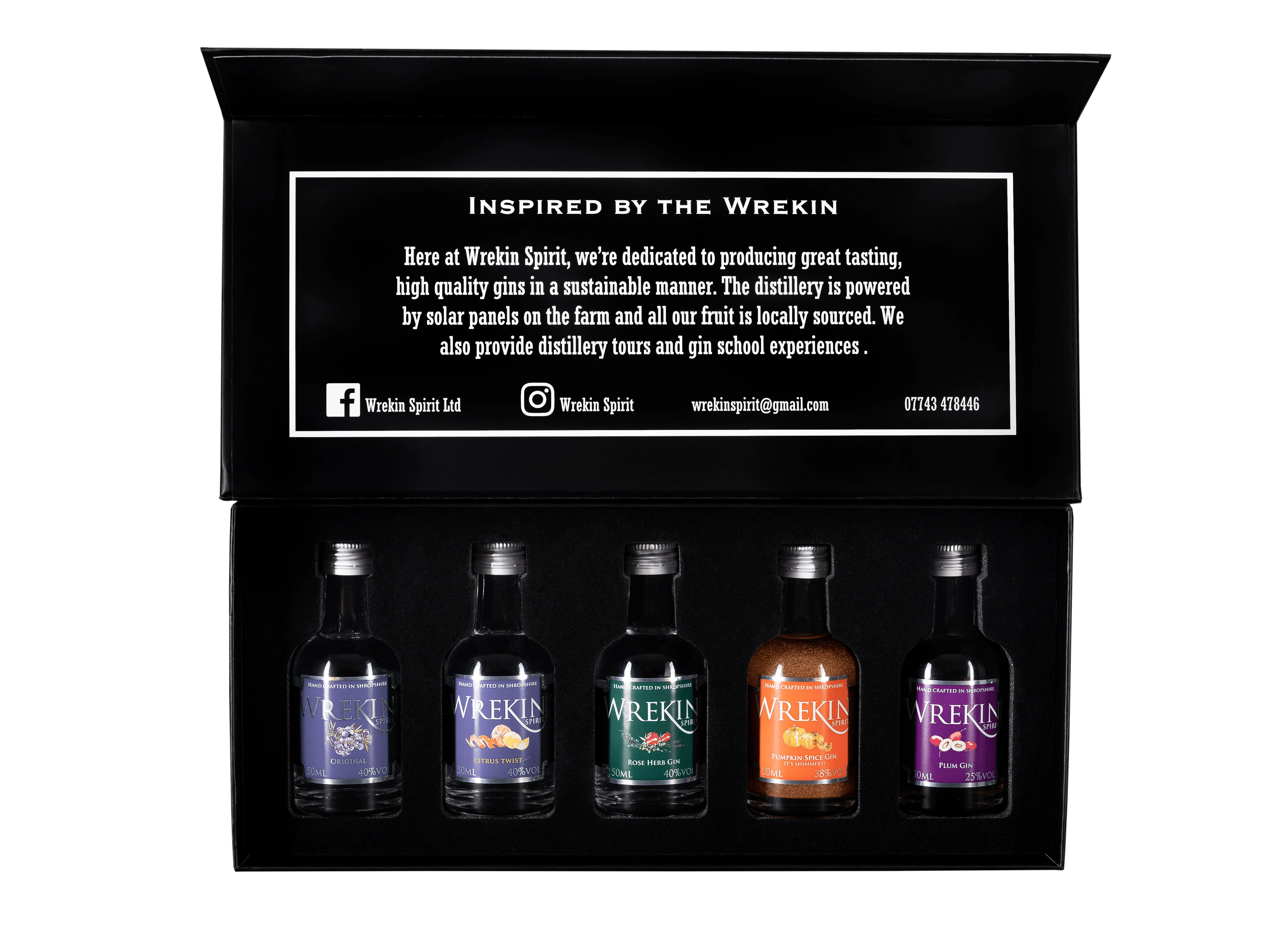 Wrekin Miniature Gin Gift Set 5x5cl