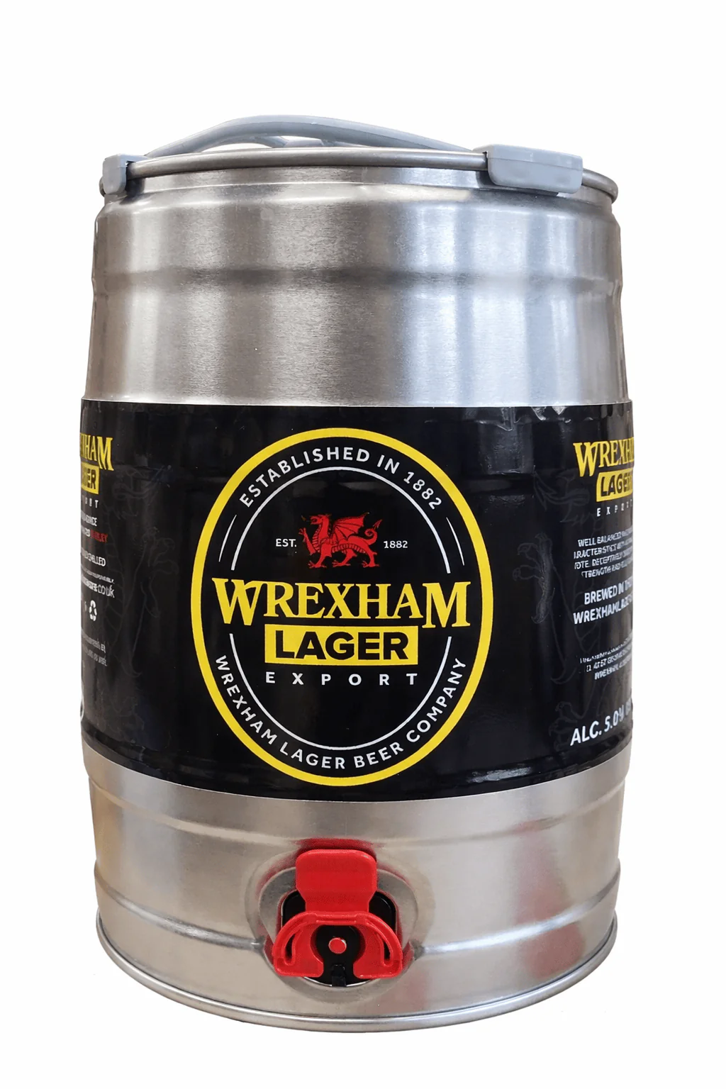 Wrexham Export Lager Mini Keg 5L - Image 2